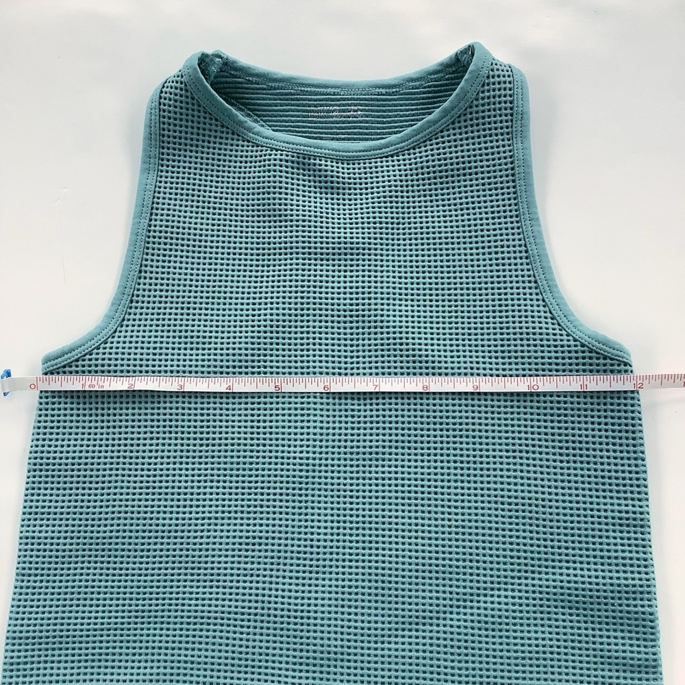 Waffle Knit Racerback Tank Top - Picture 3 of 5
